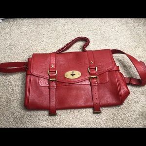 Mulberry Red Leather Regular Alexa